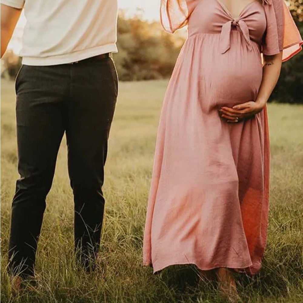 Pink Maternity Dress